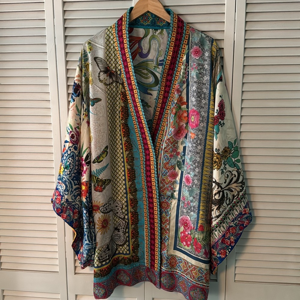 Johnny Was BNWT One of a Kind Beautiful Reversible Kimono O/S
